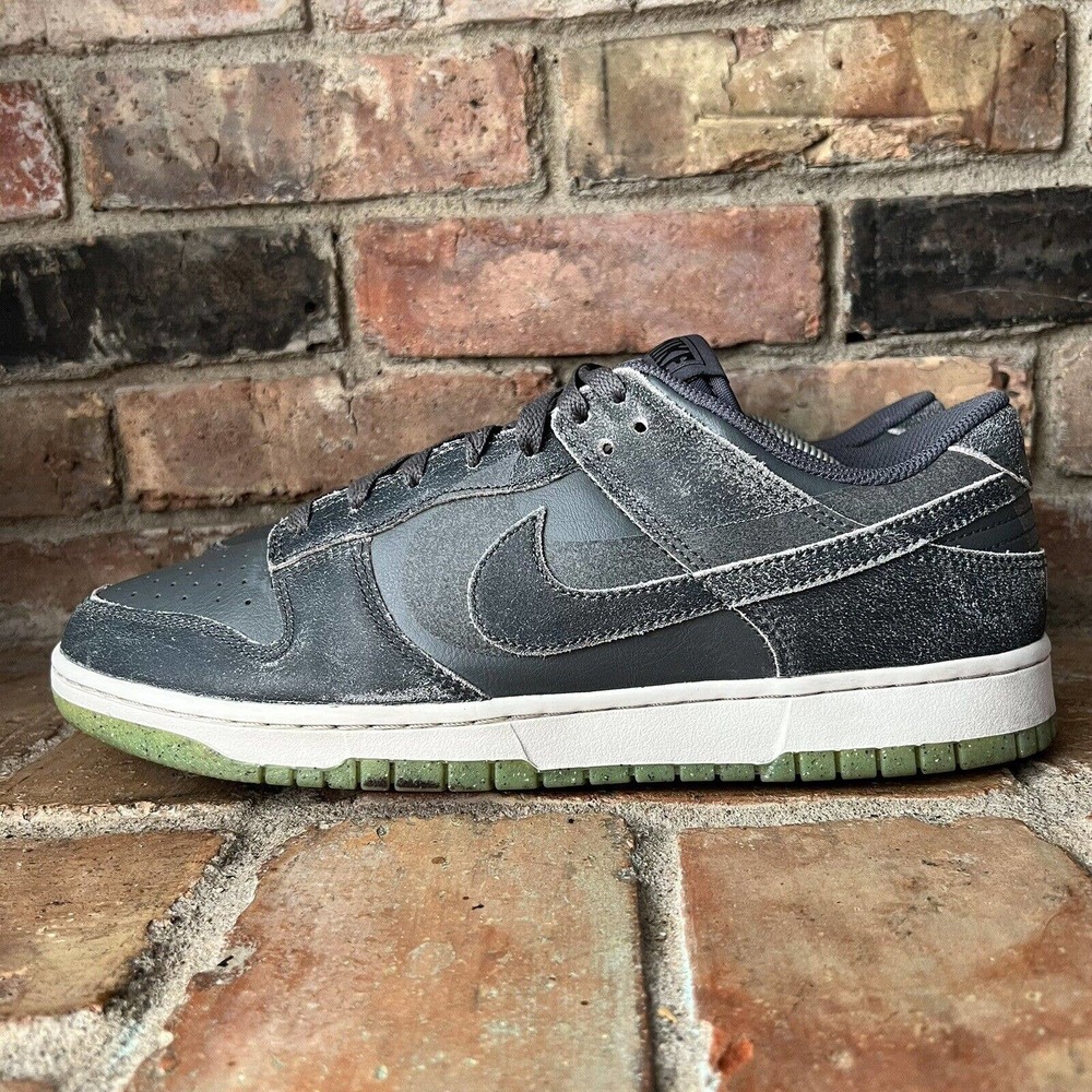 Nike Gray Athletic Shoes with Green Accents